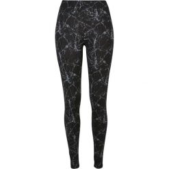Damskie Legginsy Z Miękkiego Marmuru. Czarne legginsy Urban Classics, bez wzorów, sportowe. Za 84.99 zł.