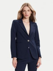 Rinascimento Marynarka CFC0126224003 Granatowy Regular Fit. Niebieskie marynarki i żakiety Rinascimento, l, bez wzorów, z syntetyku, bez ramiączek. Za 469.99 zł.