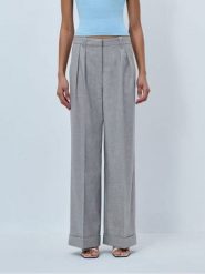 LeGer Spodnie "Jale" w kolorze szarym rozmiar: 38. Szare spodnie materiałowe LeGer, bez wzorów, z materiału, z podwyższonym stanem. Za 217.99 zł.