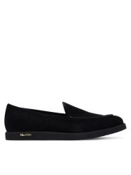 Max Mara Mokasyny Softymoc 2524526251600 Czarny. Czarne mokasyny Max Mara, bez wzorów, z nubiku. Za 2,349.00 zł.