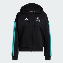 Bluza Z Kapturem Mercedes - Amg Petronas Formula 1 Team Dna Full Zip. Czarne bluzy adidas, s, bez wzorów, z kapturem. Za 279.00 zł.
