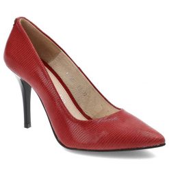Czerwone Szpilki Baldaccini Eleganckie Skórzane Buty. Czerwone szpilki Baldaccini, z aplikacjami, ze skóry, eleganckie, bez obcasa, na obcasie, bez zapięcia. Za 179.00 zł.