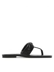 Kurt Geiger Japonki Kensington T-Bar Sandal 8651400109 Czarny. Czarne japonki Kurt Geiger, bez wzorów, ze skóry. Za 319.99 zł.