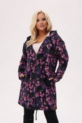 Bluza z kapturem Jeżynowy ogród - kobiecość, która kwitnie wieczorem PLUS SIZE XXL OVERSIZE. Czerwone bluzy Moda Size Plus Iwanek, plus size, z aplikacjami, z bawełny, eleganckie, bez ramiączek, z kapturem. Za 329.90 zł.