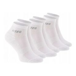 Skarpetki Do Kostek Unisex Dla Dorosłych Quarro 3pak. Białe skarpetki Hi-tec, bez wzorów. Za 37.99 zł.