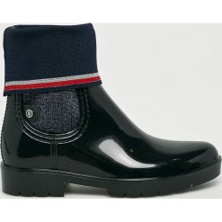 Tommy Hilfiger - Kalosze. Czarne kalosze Tommy Hilfiger, z materiału. Za 399.90 zł.