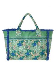 BLE Shopper bag w kolorze zielonym - 42 x 30 x 20 cm rozmiar: onesize. Zielone shopper bag BLE, bez wzorów, z materiału, na ramię, bez dodatków. Za 99.95 zł.