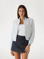 Guess Kurtka bomber W5RL10 WGVH2 Niebieski Regular Fit. Niebieskie kurtki Guess, xxl, z aplikacjami, z bawełny, bez kaptura. Za 795.00 zł.