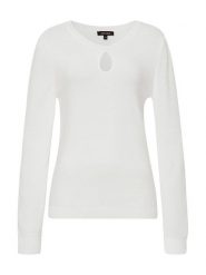 More & More Sweter w kolorze białym rozmiar: 38. Białe swetry More & More, s, bez wzorów, z wiskozy, klasyczne, bez ramiączek. Za 100.99 zł.