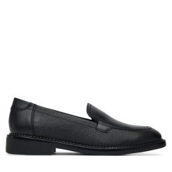 Mokasyny Lasocki. Czarne mokasyny Lasocki, bez wzorów. Za 184.99 zł.