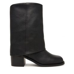 Botki Aldo. Czarne botki Aldo, bez wzorów, bez obcasa, na słupku, bez zapięcia. Za 729.99 zł.