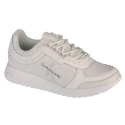 Buty Calvin Klein Runner Laceup YW0YW00375-0K4 białe. Białe buty treningowe bez wzorów, z gumy, bez zapięcia. Za 501.90 zł.