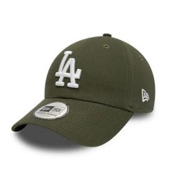 Czapka z daszkiem New Era MLB Los Angeles Dodgers. Zielone czapki z daszkiem New Era, bez wzorów, z bawełny. Za 110.60 zł.
