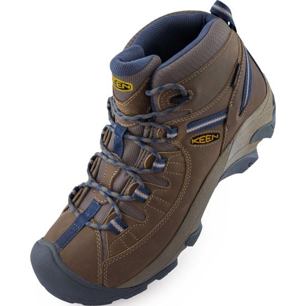 KEEN Targhee Mid WP damskie buty trekkingowe ze skóry wodoodpornej. Brązowe buty trekkingowe Keen, ze skóry, bez zapięcia. Za 518.99 zł.