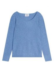 AUTHENTIC CASHMERE Kaszmirowy sweter "Lanfon" w kolorze niebieskim rozmiar: XL. Niebieskie swetry AUTHENTIC CASHMERE, xl, bez wzorów, z kaszmiru, bez ramiączek. Za 327.87 zł.