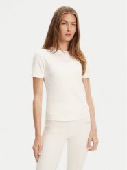 Guess T-Shirt V5RI10 KCD02 Écru Regular Fit. T-shirty Guess, xs, z aplikacjami, z syntetyku, bez kołnierzyka, bez ramiączek. Za 219.99 zł.