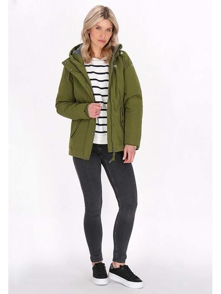 Schmuddelwedda Parka w kolorze oliwkowym rozmiar: S. Zielone płaszcze Schmuddelwedda, s, bez wzorów, bez kaptura. Za 383.80 zł.