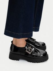 MEXX Półbuty EO-WS6035-29 Czarny. Czarne półbuty wsuwane Mexx, bez wzorów, ze skóry, bez obcasa, na płaskiej podeszwie. Za 359.99 zł.