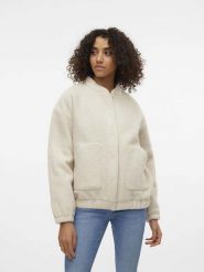 Vero Moda Kurtka "Amber" w kolorze beżowym rozmiar: M. Brązowe kurtki Vero Moda, m, bez wzorów, bez kaptura. Za 130.19 zł.