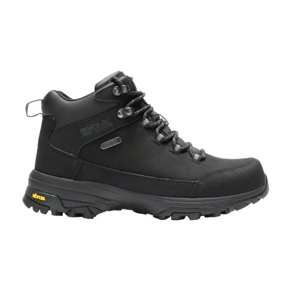 Damskie buty trekkingowe Regatta Burrell II. Czarne buty trekkingowe Regatta, z gumy, bez zapięcia. Za 553.00 zł.