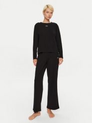 Boss Piżama 50527206 Czarny Regular Fit. Czarne piżamy Boss, m, bez wzorów, z bawełny, bez kołnierzyka, bez ramiączek. Za 399.99 zł.