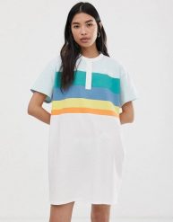WRANGLER POLO DRESS DAMSKA SUKIENKA WHITE W9N0FZ989 112132436. Białe sukienki Wrangler, s, bez wzorów, bez kołnierzyka, bez ramiączek. Za 149.99 zł.