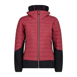 Damska kurtka z kapturem CMP Unlimitech. Czerwone kurtki CMP, xl, bez wzorów, z materiału, eleganckie, z kapturem. Za 522.00 zł.