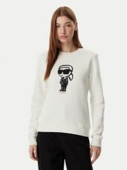 KARL LAGERFELD Bluza A2W20071 Beżowy jasny Regular Fit. Brązowe bluzy bez kaptura KARL LAGERFELD, s, bez wzorów, z bawełny, bez kaptura. Za 779.99 zł.