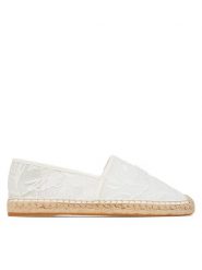 KARL LAGERFELD Espadryle Kamini KL80121A Biały. Białe espadryle KARL LAGERFELD, bez wzorów, z materiału, bez obcasa. Za 509.99 zł.