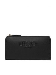 Liu Jo Portfel AA6285 ES029 Czarny. Czarne portfele Liu Jo, bez wzorów, ze skóry. Za 259.99 zł.