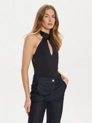 TWINSET Body 242LL6JZZ Czarny. Czarne body i gorsety Twinset, bez wzorów, z syntetyku, bez ramiączek. Za 259.99 zł.