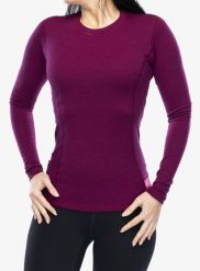 Bluza termoaktywna damska Sensor Merino DF Tee L/S. Fioletowe bluzy bez kaptura Sensor, l, bez wzorów, z materiału, bez kaptura. Za 285.99 zł.