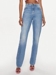 Pinko Jeansy Roxanne 102908 A0IC Niebieski Regular Fit. Niebieskie jeansy Pinko, bez wzorów, z bawełny. Za 759.99 zł.