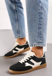 Czarne Sneakersy z Krótką Cholewka z Przeszyciami Wilnlow. Czarne buty sportowe lifestyle Born2be, bez wzorów, sportowe, bez zapięcia. W wyprzedaży za 76.49 zł.