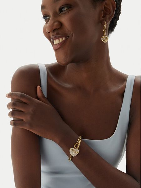 Guess Bransoletka JUBB0449 6JW Złoty. Żółte bransoletki Guess, metalowe. Za 281.99 zł.
