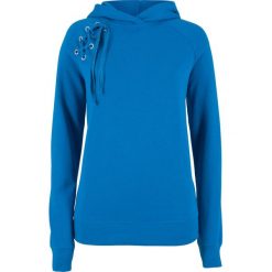Bluza z kapturem i sznurowaniem bonprix lazurowy. Bluzy marki INOVIK. Za 49.99 zł.