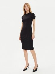 Calvin Klein Sukienka codzienna K20K207233 Czarny Slim Fit. Czarne sukienki Calvin Klein, na co dzień, s, bez wzorów, bez kołnierzyka, bez ramiączek, proste. Za 339.99 zł.