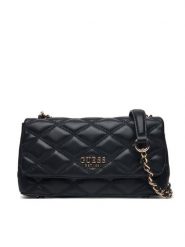 Guess Torebka HWQG96 32210 Czarny. Czarne kopertówki Guess, z aplikacjami, ze skóry, wizytowe, bez dodatków. Za 379.99 zł.