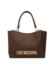 LOVE MOSCHINO Torebka JC4107PP1PKD0300 Brązowy. Brązowe shopper bag Love Moschino, bez wzorów, ze skóry, bez dodatków. Za 1,059.00 zł.