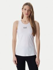 EA7 Emporio Armani Top 7W000314 AF14524 Biały Regular Fit. Białe topy EA7 Emporio Armani, m, bez wzorów, z syntetyku, bez kołnierzyka, bez ramiączek. Za 299.99 zł.