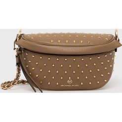 MICHAEL Michael Kors torebka kolor beżowy. Brązowe listonoszki MICHAEL Michael Kors, bez wzorów, bez dodatków. W wyprzedaży za 959.99 zł.
