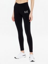 EA7 Emporio Armani Legginsy 8NTP61 TJ01Z 0200 Czarny Slim Fit. Czarne legginsy EA7 Emporio Armani, bez wzorów, z bawełny. Za 179.99 zł.