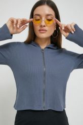 Hollister Co. bluza damska kolor niebieski z kapturem gładka. Niebieskie bluzy Hollister Co., l, bez wzorów, z kapturem. W wyprzedaży za 139.99 zł.