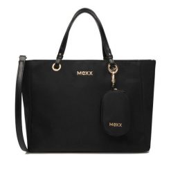 Torebka MEXX. Czarne shopper bag Mexx, bez wzorów, bez dodatków. Za 269.99 zł.