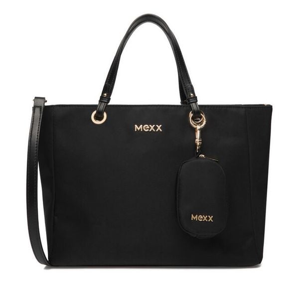Torebka MEXX. Czarne shopper bag Mexx, bez wzorów, bez dodatków. Za 269.99 zł.