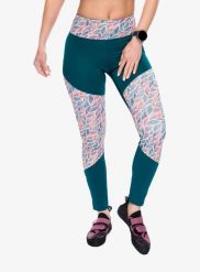 Legginsy wspinaczkowe damskie Ocun Rhea Leggings. Zielone legginsy Ocun, bez wzorów, z elastanu, wakacyjne, długie. Za 126.49 zł.