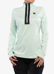 Bluza damska z zamkiem 1/2 Ziener Japra. Zielone bluzy z kapturem Ziener, na jesień, xl, bez wzorów, z elastanu, bez kaptura, narciarskie. Za 179.99 zł.