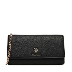 Torebka Nine West. Czarne kopertówki Nine West, bez wzorów, wizytowe, bez dodatków. Za 119.99 zł.