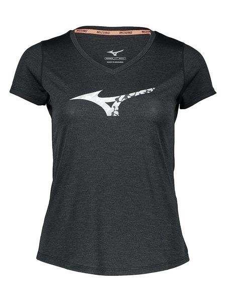 Mizuno Koszulka funkcyjna "Impulse Core" w kolorze czarnym rozmiar: XS. Czarne t-shirty sportowe Mizuno, xs, bez wzorów, bez ramiączek, outdoorowe. Za 48.16 zł.