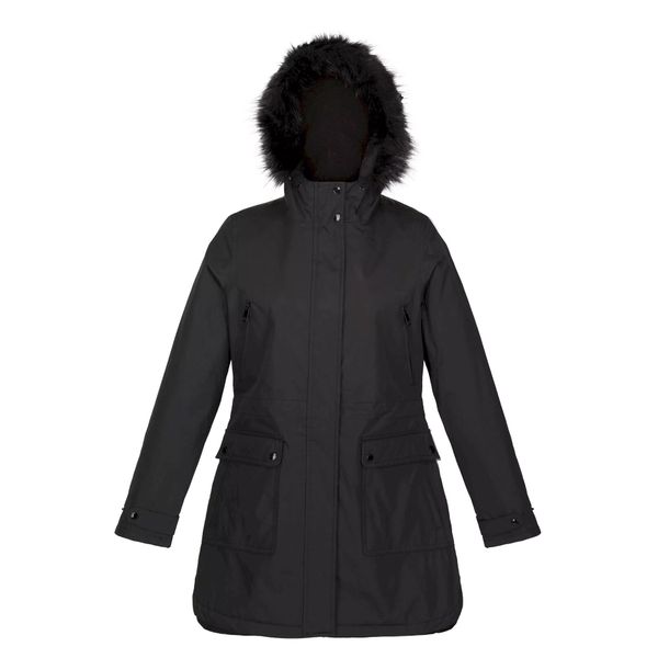 Kurtka Parka Ocieplana Przeciwdeszczowa Damska Sabinka. Czarne kurtki przeciwdeszczowe Regatta, l, bez wzorów, sportowe, bez kaptura. Za 175.99 zł.